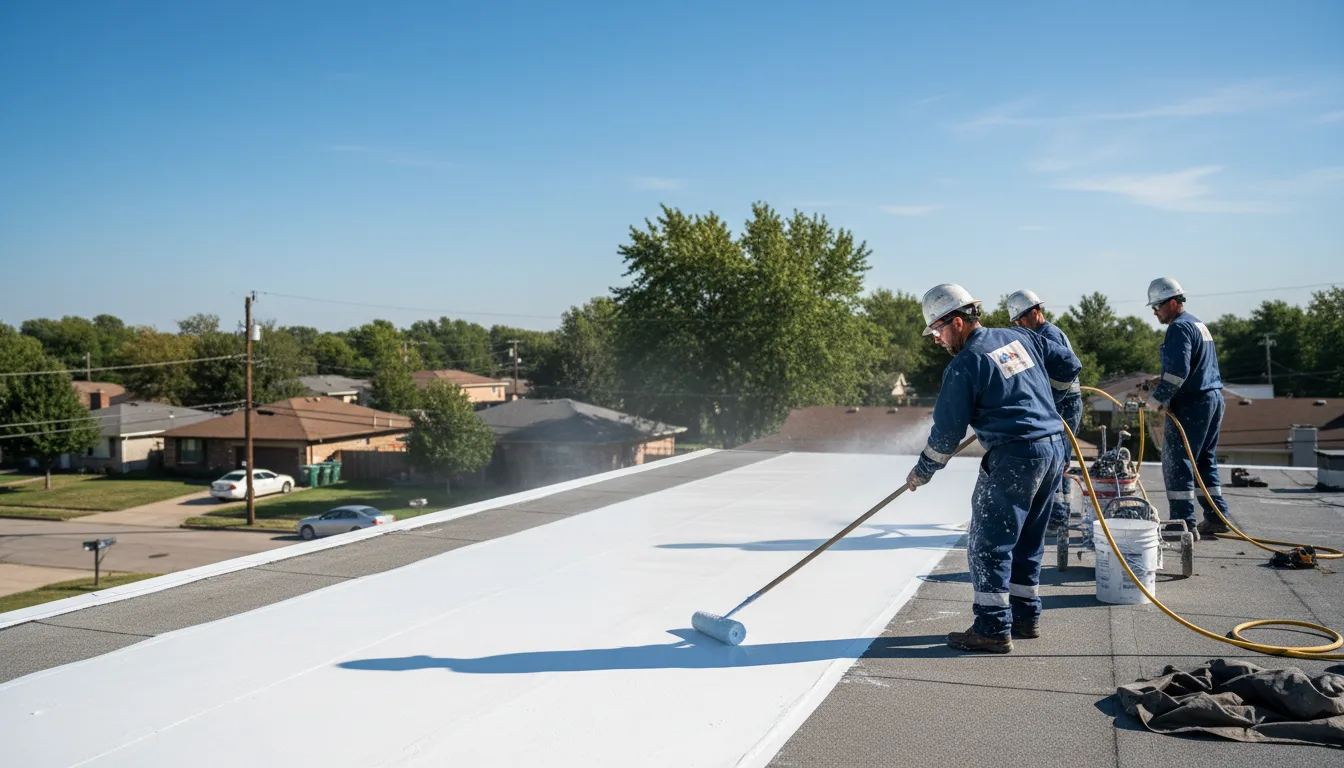 Commercial roof coating in Orleans, MI near me